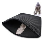 Cat Litter: YES4PETS Double Layer Cat Litter Tray Trap Mat Catch Cat Litter House Box Pad Toilet Mat