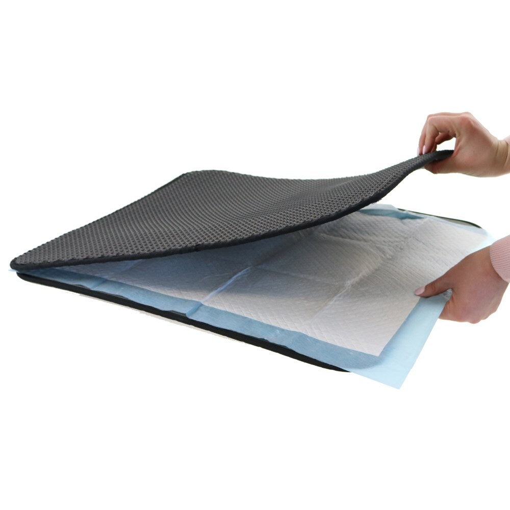 Cat Litter: YES4PETS Double Layer Cat Litter Tray Trap Mat Catch Cat Litter House Box Pad Toilet Mat