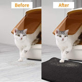 Cat Litter: YES4PETS Double Layer Cat Litter Tray Trap Mat Catch Cat Litter House Box Pad Toilet Mat