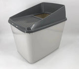 Cat Litter: XL Top Entry Cat Litter Box No Mess Large Enclosed Covered Kitty Tray