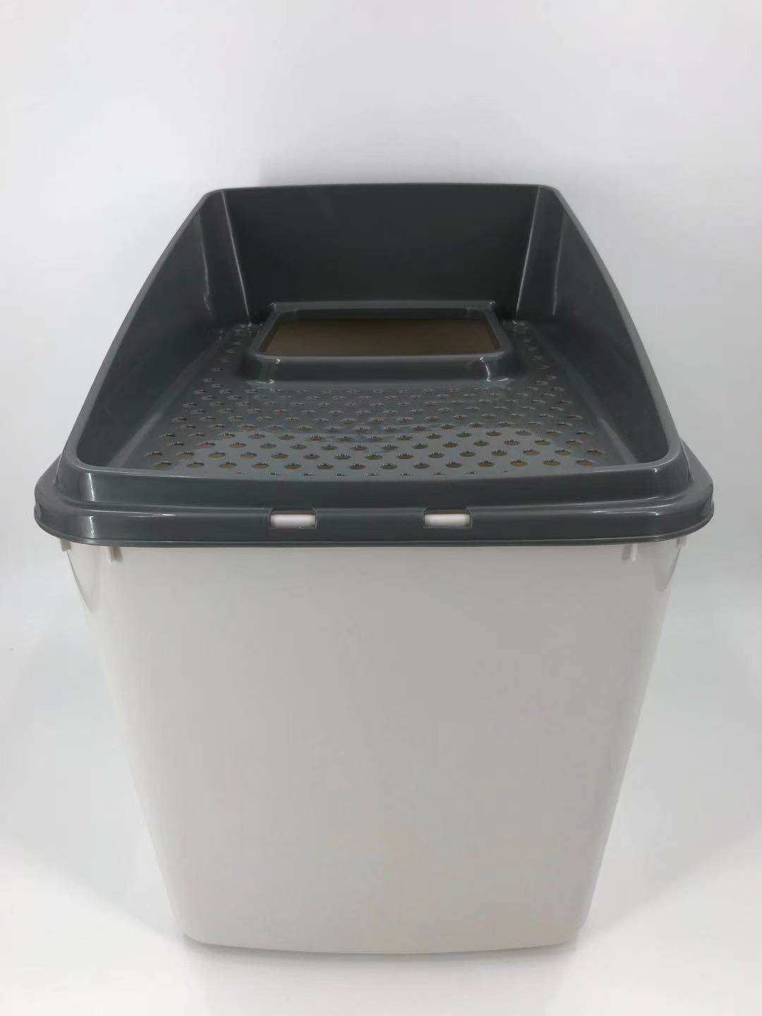 Cat Litter: XL Top Entry Cat Litter Box No Mess Large Enclosed Covered Kitty Tray