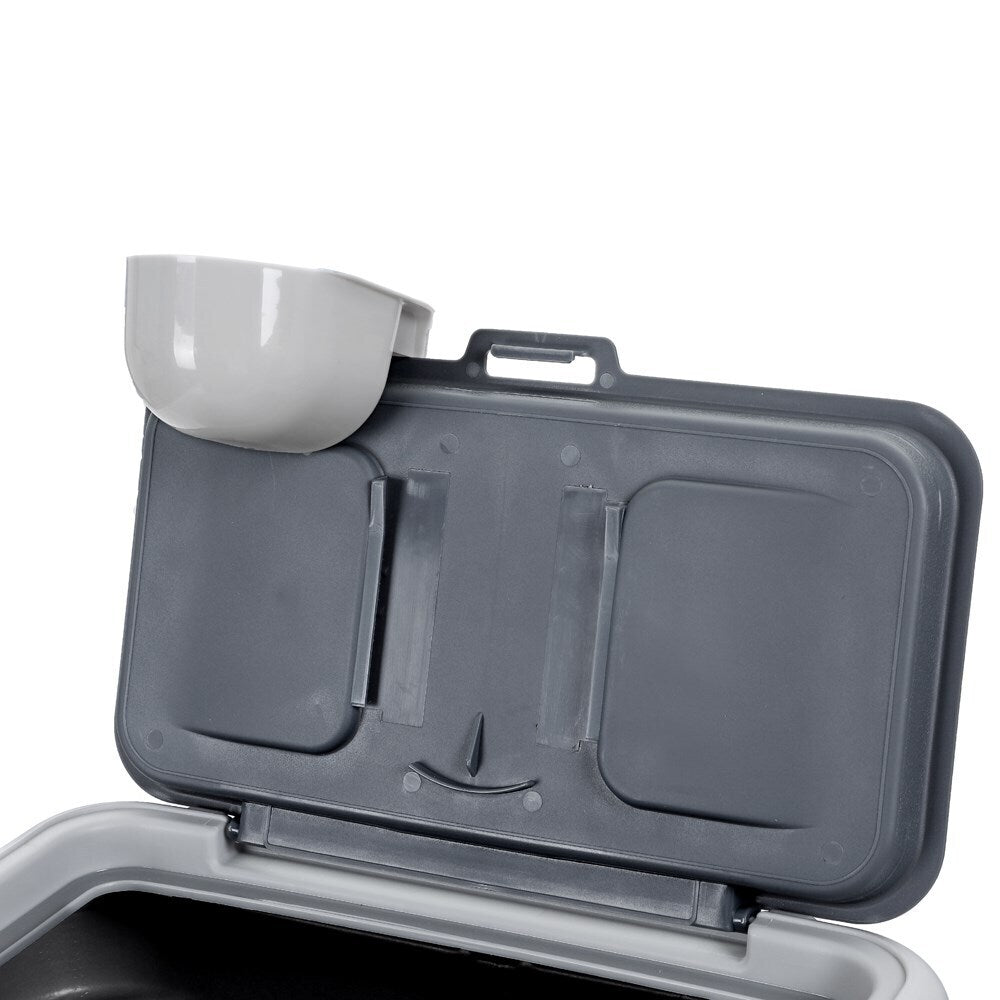 Food Storage: 30L Pet Dogs Puppy Food Storage Storer Container w/ Scoop Grey