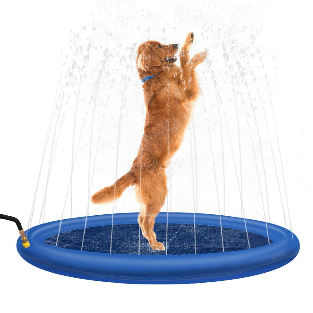 Pool Toys & Inflatables: 100cm Pet Sprinkler Water Splash Pad Dog/Cat Cooling Pond/Outdoor Toy