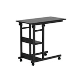 Small Animal Habitats & Cages: YES4HOMES Side Table with Storage Shelves, Height Adjustable Sofa Couch Coffee End Table Bedside Table Laptop Desk with Wheels