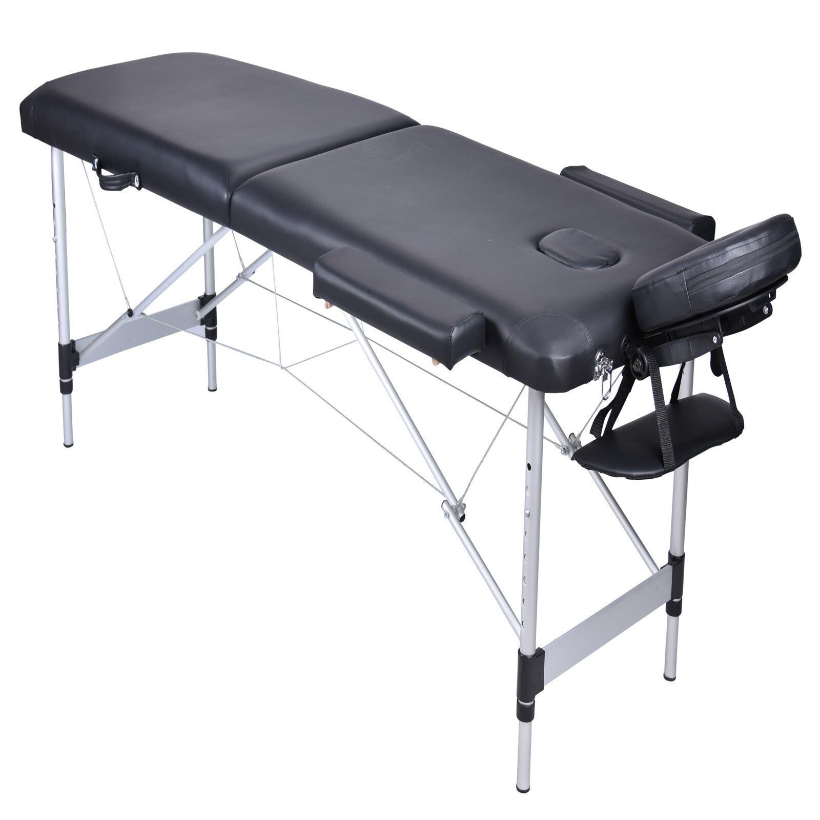 Massage Chairs: YES4HOMES 2 Fold Portable Aluminium Massage Table Massage Bed Beauty Therapy Black