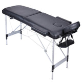 Massage Chairs: YES4HOMES 2 Fold Portable Aluminium Massage Table Massage Bed Beauty Therapy Black