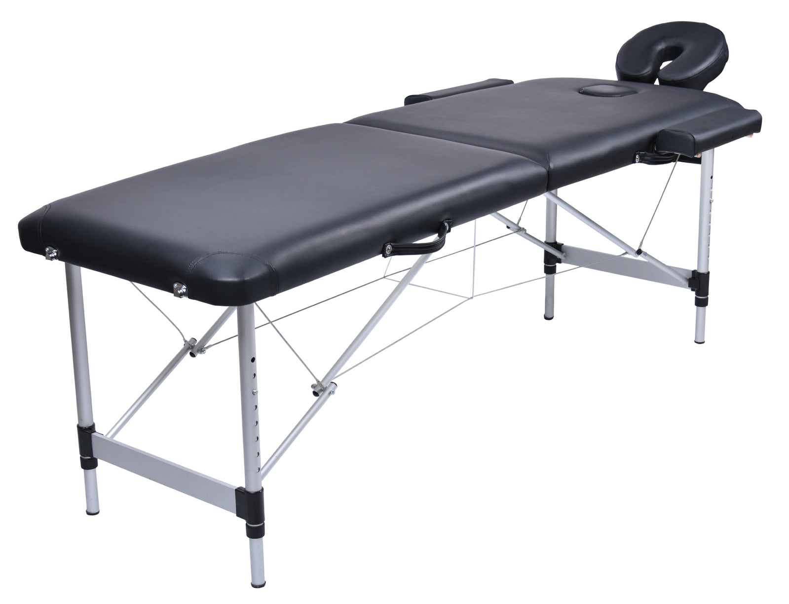 Massage Chairs: YES4HOMES 2 Fold Portable Aluminium Massage Table Massage Bed Beauty Therapy Black