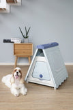 Dog Playpens & Gates: YES4PETS Small Foldable Plastic Pet Dog Puppy Cat House Kennel Blue