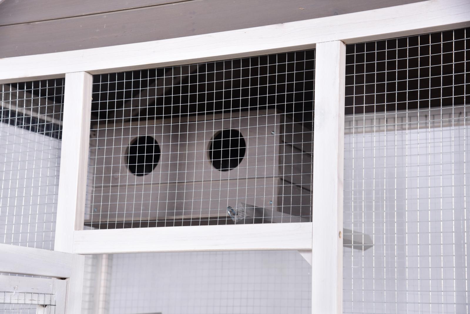 Bird Cages & Stands: YES4PETS Wooden XXL Pet Cages Aviary Carrier Travel Canary Parrot Bird Cage Grey