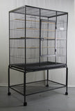Bird Cages & Stands: YES4PETS 140 cm Large Bird Cage Parrot Budgie Aviary With Stand
