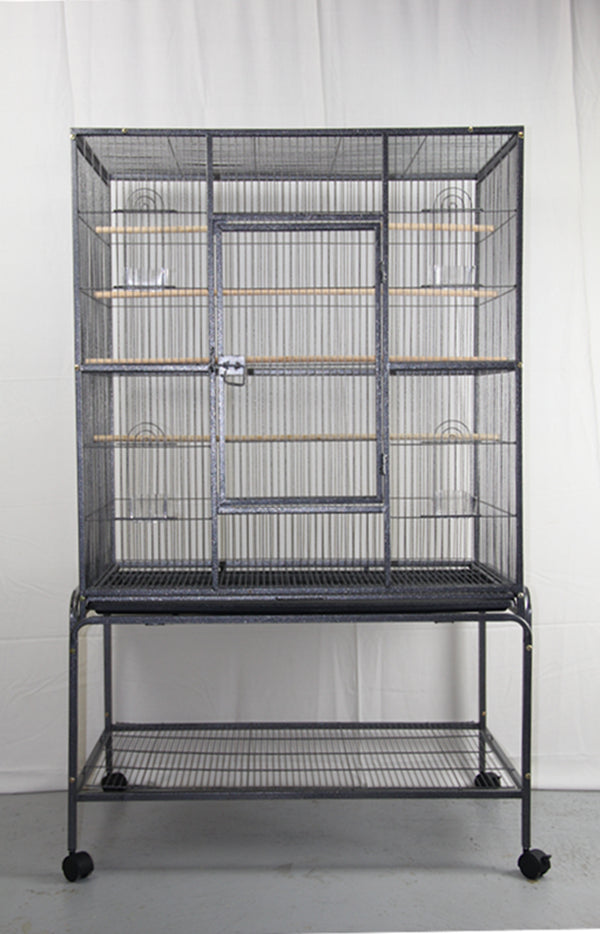 Bird Cages & Stands: YES4PETS 140 cm Large Bird Cage Parrot Budgie Aviary With Stand