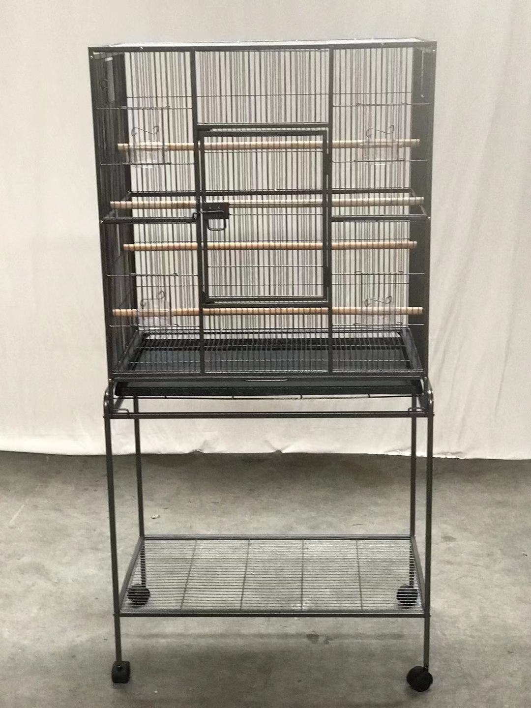 Bird Cages & Stands: YES4PETS 161 cm Bird Cage Parrot Aviary Pet Stand-alone Budgie Perch Castor Wheels