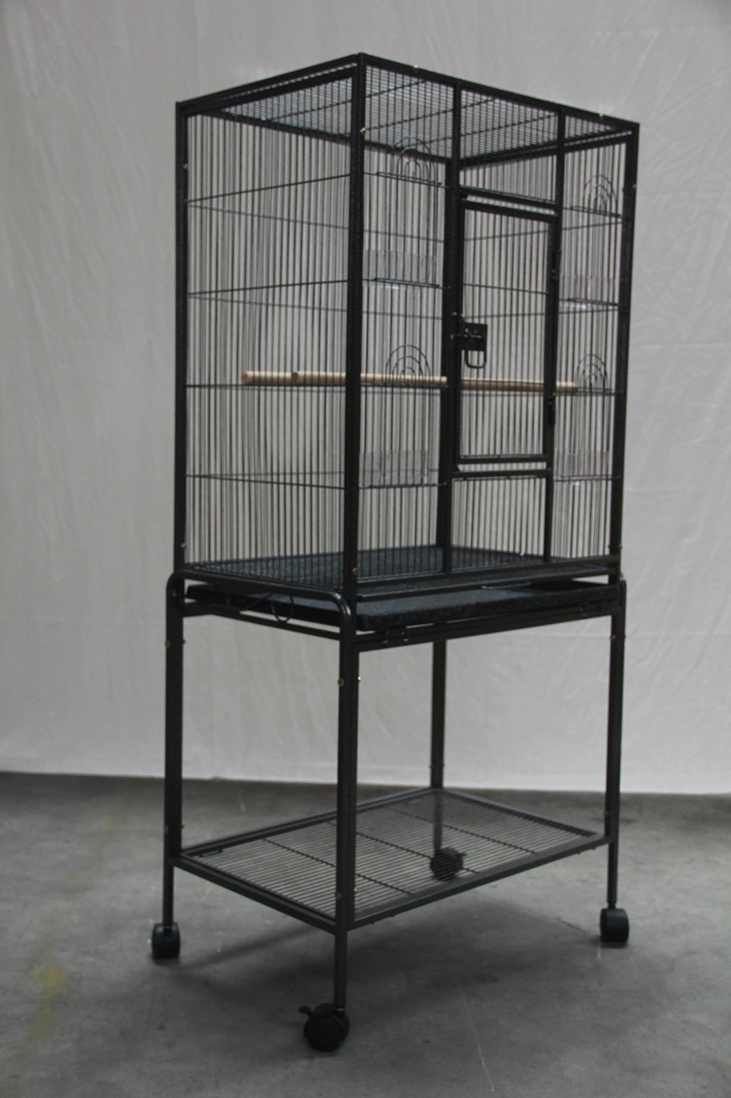 Bird Cages & Stands: YES4PETS 135cm Bird Cage Parrot Aviary Pet Stand-alone Budgie Perch Castor Wheels