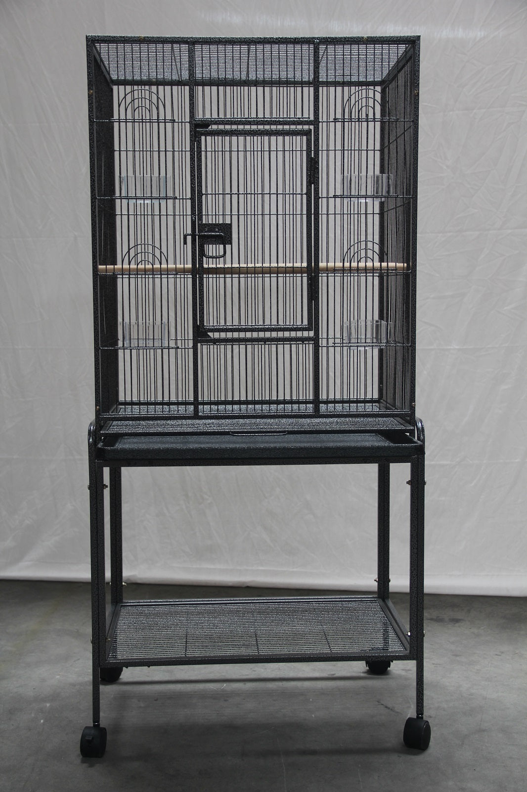 Bird Cages & Stands: YES4PETS 135cm Bird Cage Parrot Aviary Pet Stand-alone Budgie Perch Castor Wheels