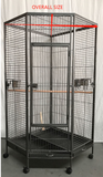 Bird Cages & Stands: YES4PETS 162cm Large Corner Bird Cage Pet Parrot Aviary Perch Castor Wheel