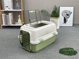 Dog Carriers & Crates: YES4PETS Medium Dog Cat Rabbit Crate Pet Kitten Carrier Parrot Cage Green