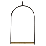 Bird Cages & Stands: YES4PETS Bird Cage Jumbo Swing Metal Arch Frame Wood Perch Canary Pet Parrot Hanging Toy