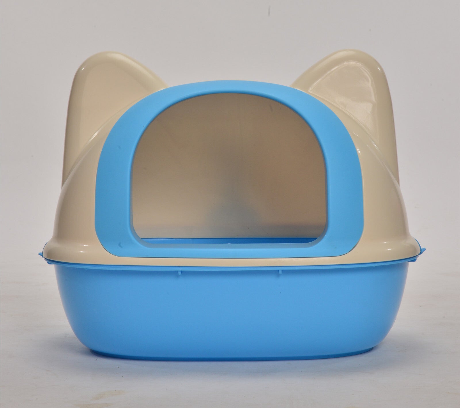Cat Litter: YES4PETS Medium Hooded Cat Toilet Litter Box Tray House With Scoop Blue