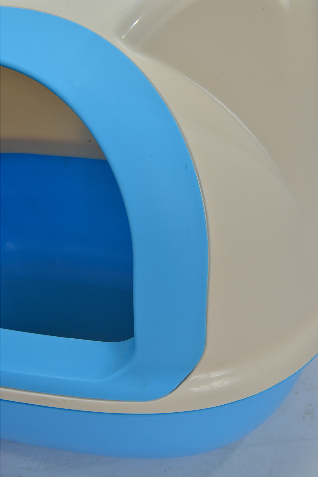 Cat Litter: YES4PETS Medium Hooded Cat Toilet Litter Box Tray House With Scoop Blue