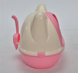 Cat Litter: YES4PETS Medium Hooded Cat Toilet Litter Box Tray House With Scoop Pink