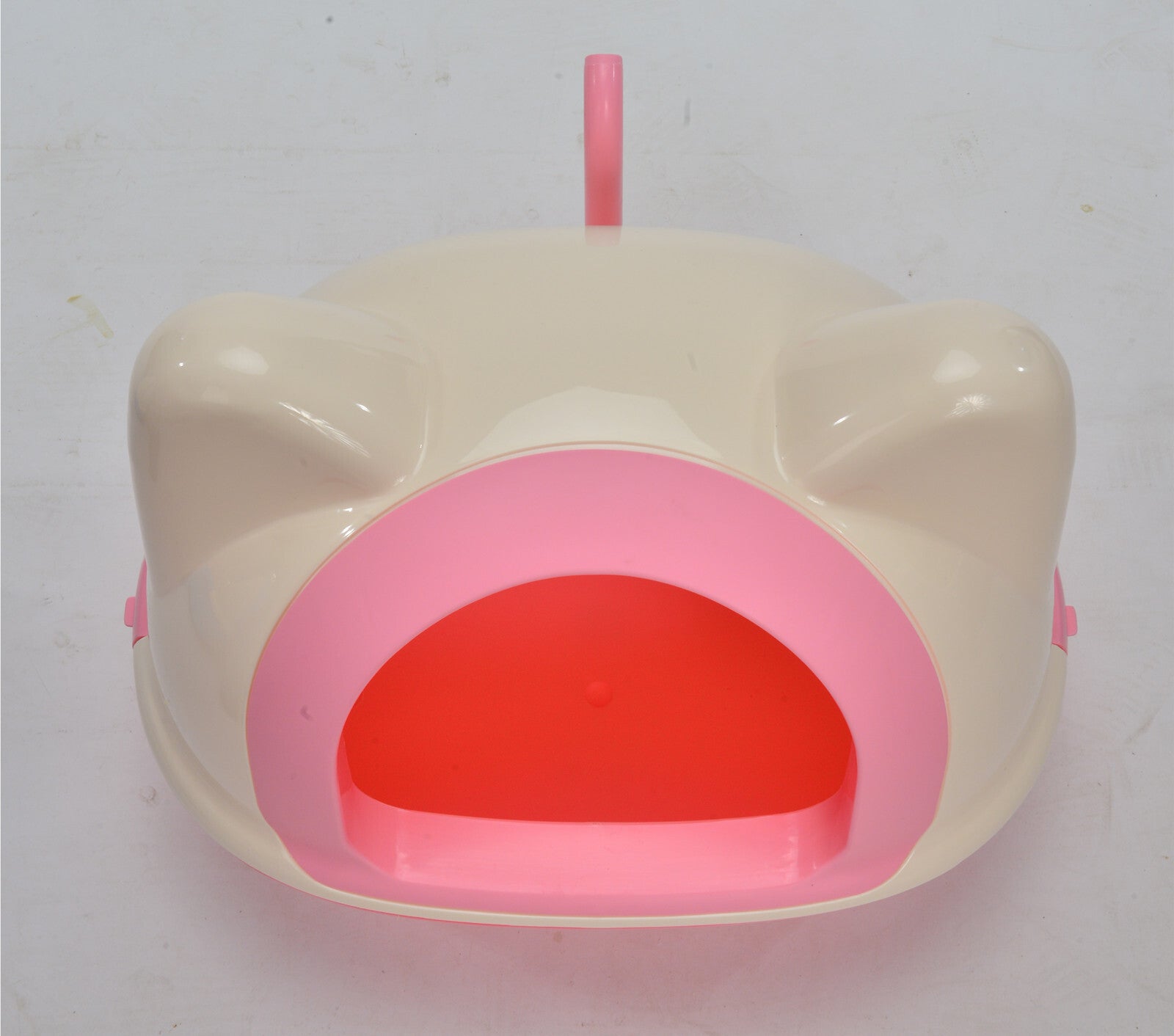 Cat Litter: YES4PETS Medium Hooded Cat Toilet Litter Box Tray House With Scoop Pink