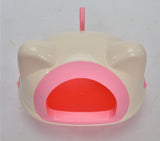 Cat Litter: YES4PETS Medium Hooded Cat Toilet Litter Box Tray House With Scoop Pink