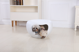 Cat Furniture: YES4PETS Cat Kitten Bed Cave Small Dog House Kennel Plastic Pet Pod Bedding Igloo White