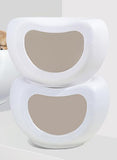 Cat Furniture: YES4PETS Cat Kitten Bed Cave Small Dog House Kennel Plastic Pet Pod Bedding Igloo White
