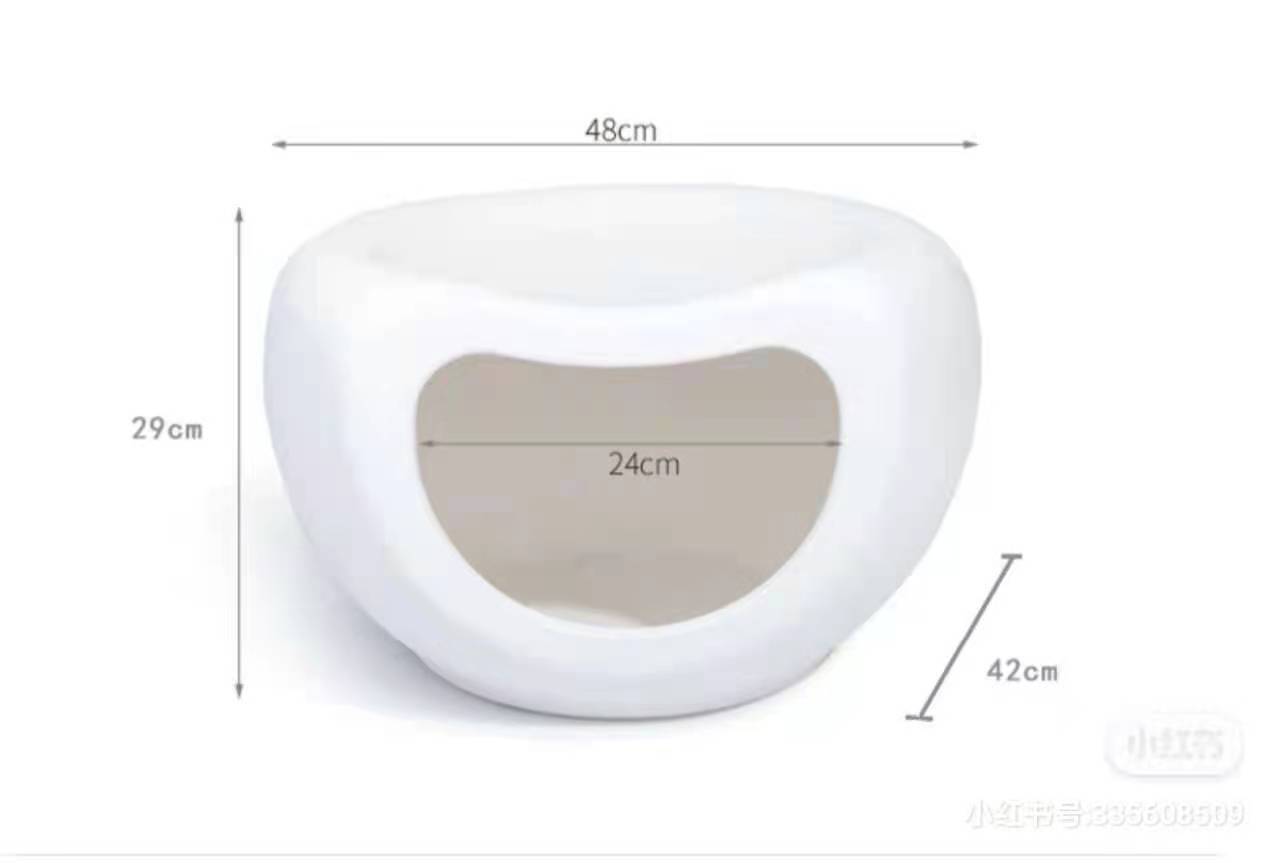 Cat Furniture: YES4PETS Cat Kitten Bed Cave Small Dog House Kennel Plastic Pet Pod Bedding Igloo White