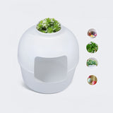 Cat Litter: YES4PETS Multifunctional Cat Litter Box Pet Cat House Semi-Enclosed White