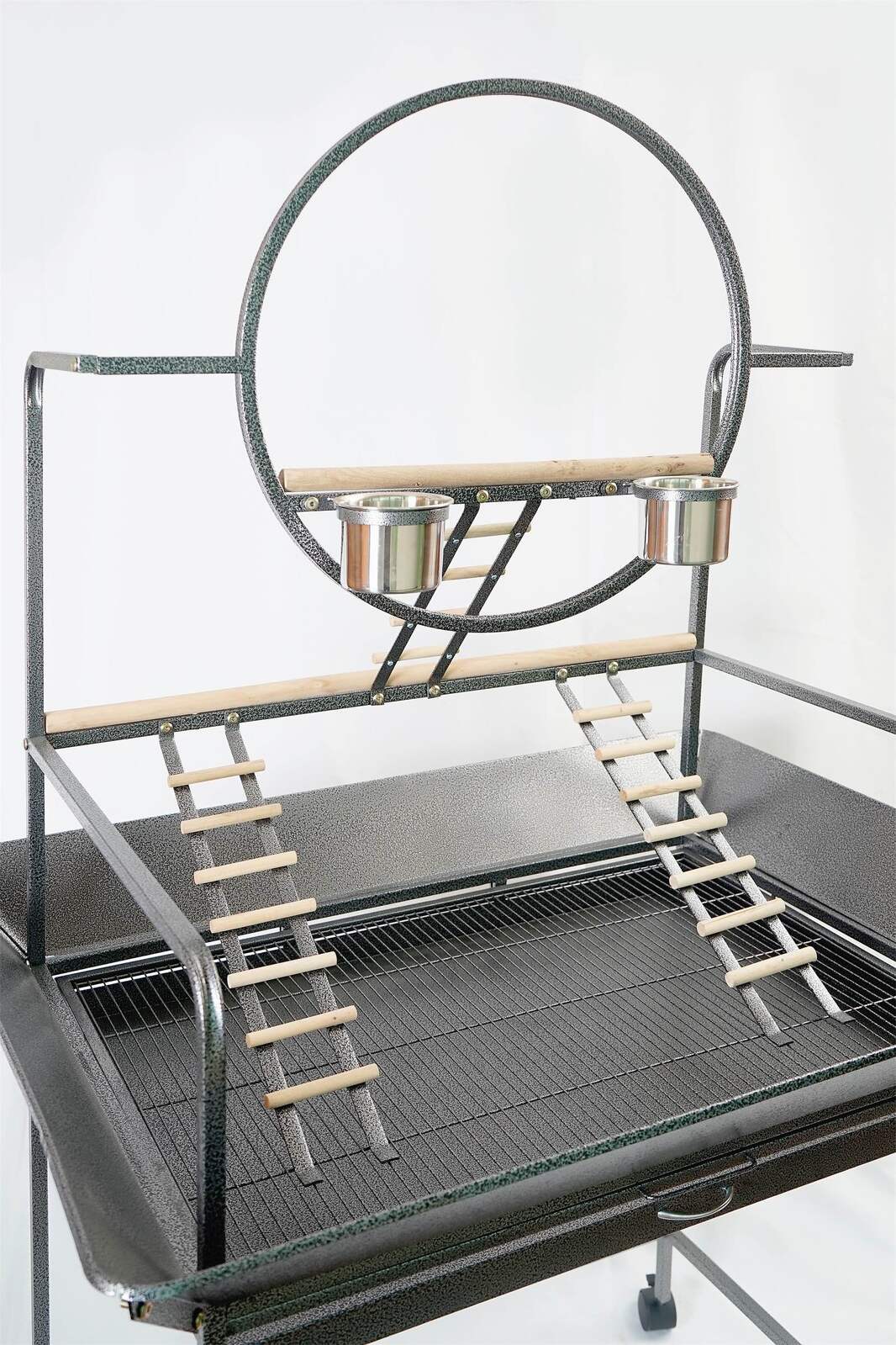 Bird Cages & Stands: YES4PETS Large Bird Cage Parrot Playpen Gym Toy Stand With Ladder On Wheels