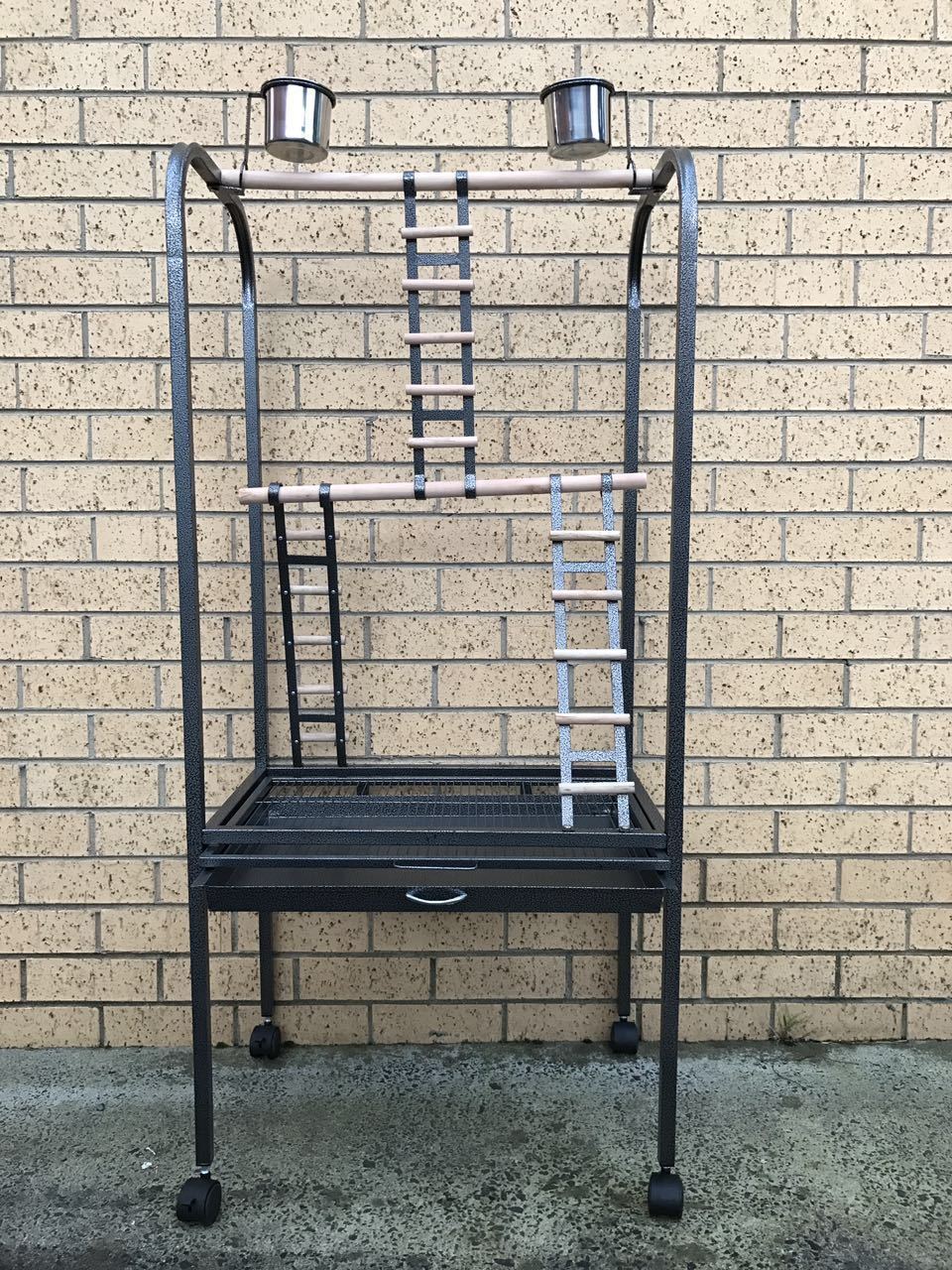 Bird Cages & Stands: YES4PETS 140 CM Bird Parrot Canary Bird Play Stand Gym With Ladder