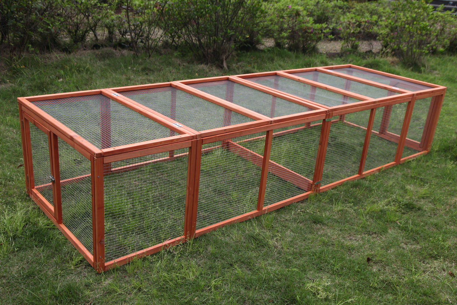 Small Animal Habitats & Cages: YES4PETS 290 cm XL Chicken Coop Run Guinea Pig Cage Villa Extension Rabbit Hutch Cat Kitten House Pen