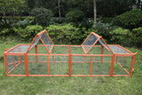 Small Animal Habitats & Cages: YES4PETS 290 cm XL Chicken Coop Run Guinea Pig Cage Villa Extension Rabbit Hutch Cat Kitten House Pen