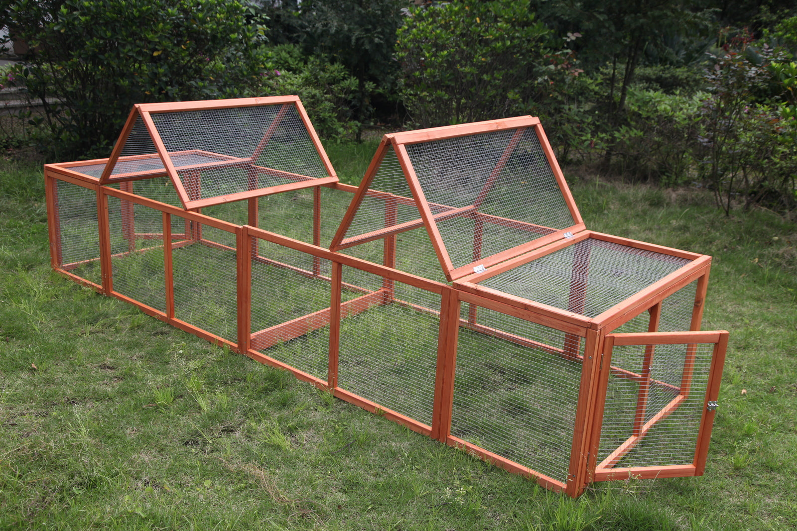 Small Animal Habitats & Cages: YES4PETS 290 cm XL Chicken Coop Run Guinea Pig Cage Villa Extension Rabbit Hutch Cat Kitten House Pen