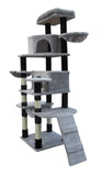 Cat Scratching Posts: YES4PETS 161 cm Cat Scratching Post Tree Scratcher Pole-Little Grey