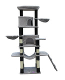 Cat Scratching Posts: YES4PETS 161 cm Cat Scratching Post Tree Scratcher Pole-Little Grey