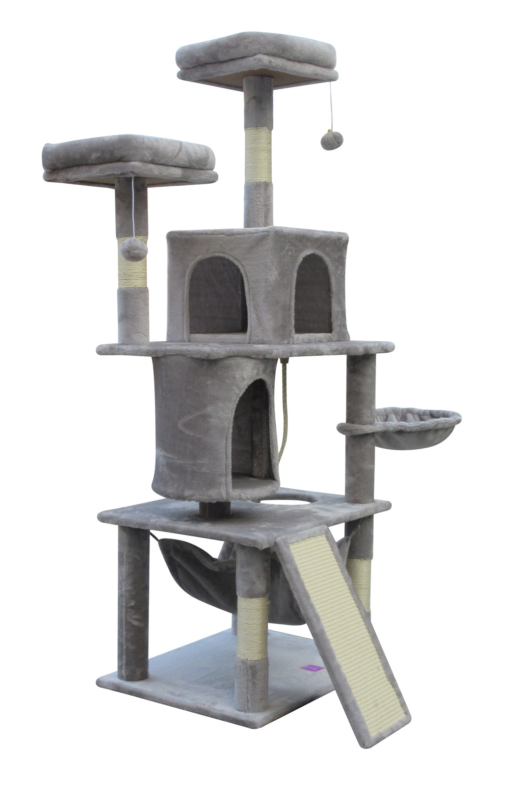 Cat Scratching Posts: YES4PETS Large Cat Scratching Post Tree Scratcher Pole-Little Grey