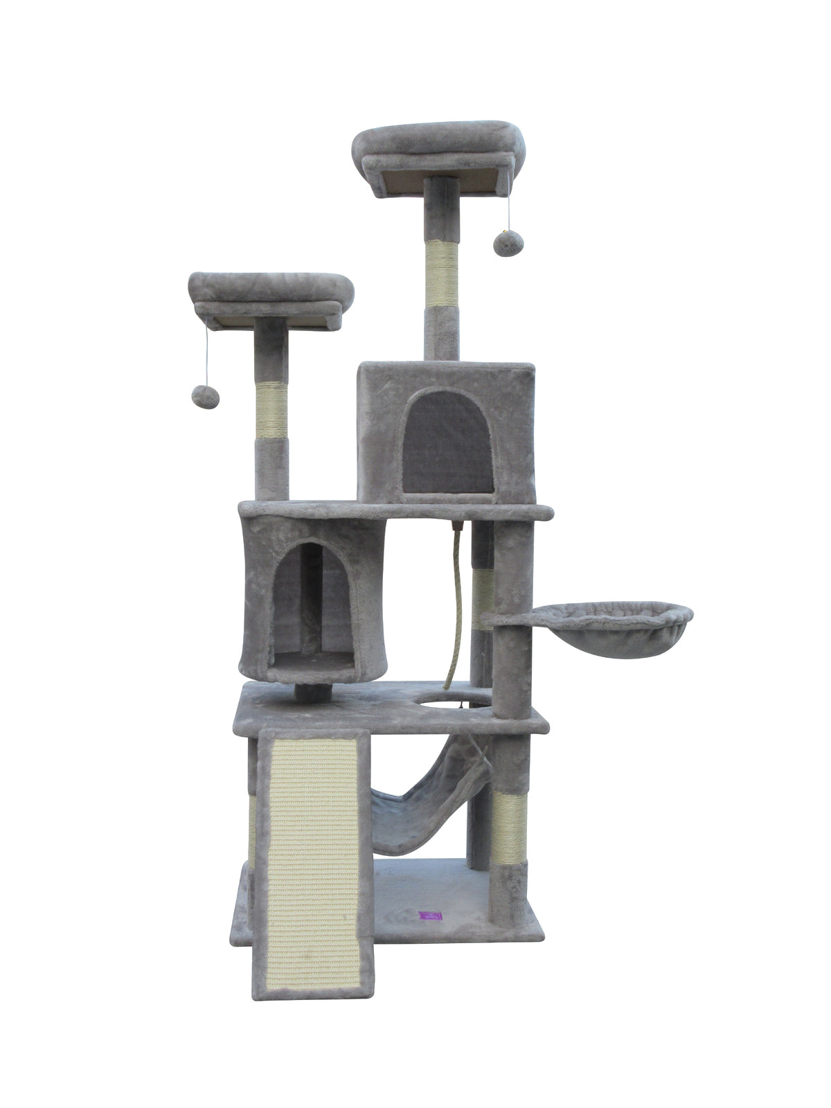 Cat Scratching Posts: YES4PETS Large Cat Scratching Post Tree Scratcher Pole-Little Grey