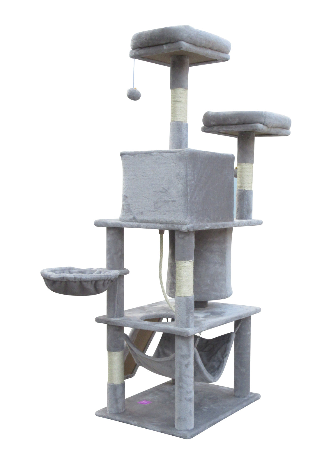 Cat Scratching Posts: YES4PETS Large Cat Scratching Post Tree Scratcher Pole-Little Grey
