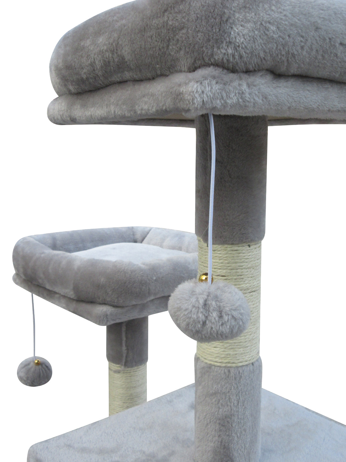 Cat Scratching Posts: YES4PETS Large Cat Scratching Post Tree Scratcher Pole-Little Grey