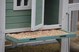Small Animal Habitats & Cages: YES4PETS Green Large Chicken Coop Rabbit Hutch Ferret Guinea Pig Cage Hen Chook Cat Kitten House