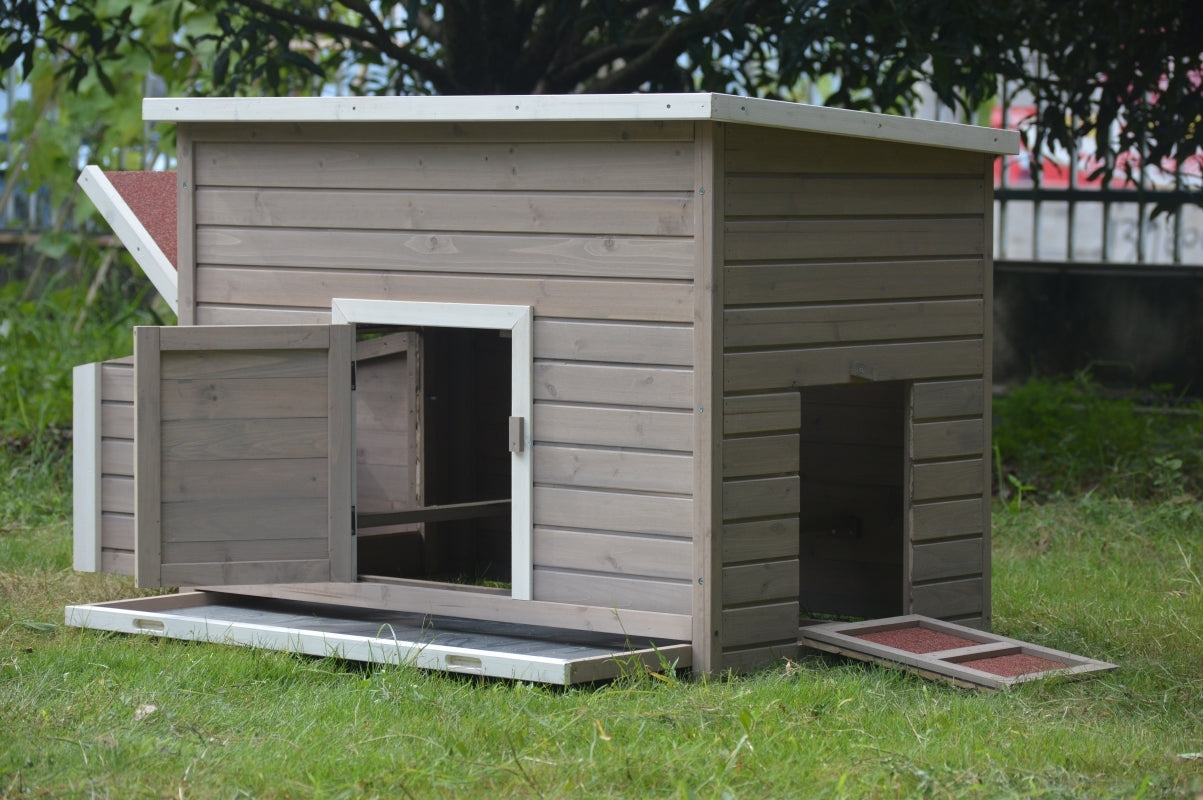 Small Animal Habitats & Cages: YES4PETS XL Chicken Coop Rabbit Hutch Cage Hen Chook Cat Guinea Pig House