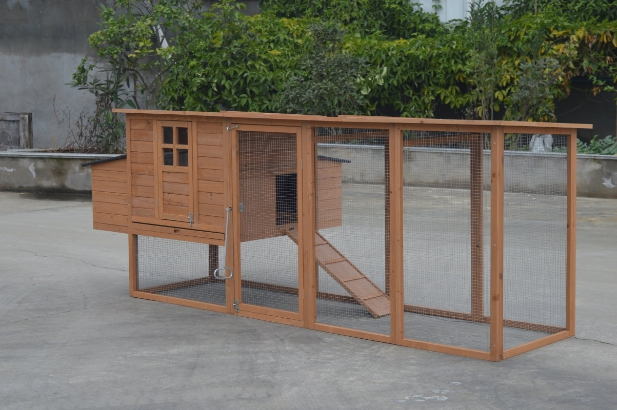 Small Animal Habitats & Cages: YES4PETS XXL 280cm Chicken Coop Guinea Pig Rabbit Hutch Ferret Cat Guinea Pig House