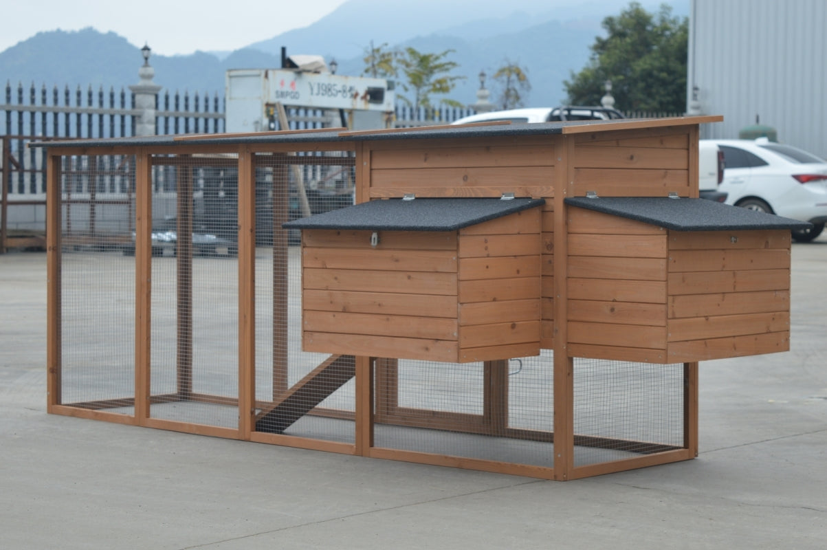 Small Animal Habitats & Cages: YES4PETS XXL 280cm Chicken Coop Guinea Pig Rabbit Hutch Ferret Cat Guinea Pig House