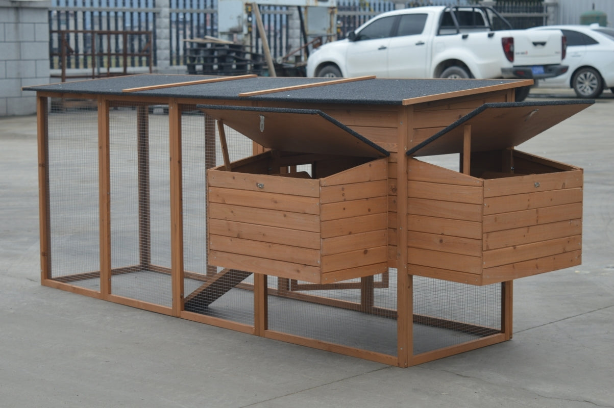 Small Animal Habitats & Cages: YES4PETS XXL 280cm Chicken Coop Guinea Pig Rabbit Hutch Ferret Cat Guinea Pig House