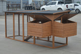 Small Animal Habitats & Cages: YES4PETS XXL 280cm Chicken Coop Guinea Pig Rabbit Hutch Ferret Cat Guinea Pig House