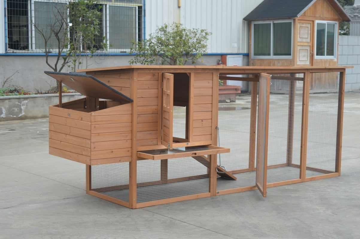 Small Animal Habitats & Cages: YES4PETS XXL 280cm Chicken Coop Guinea Pig Rabbit Hutch Ferret Cat Guinea Pig House