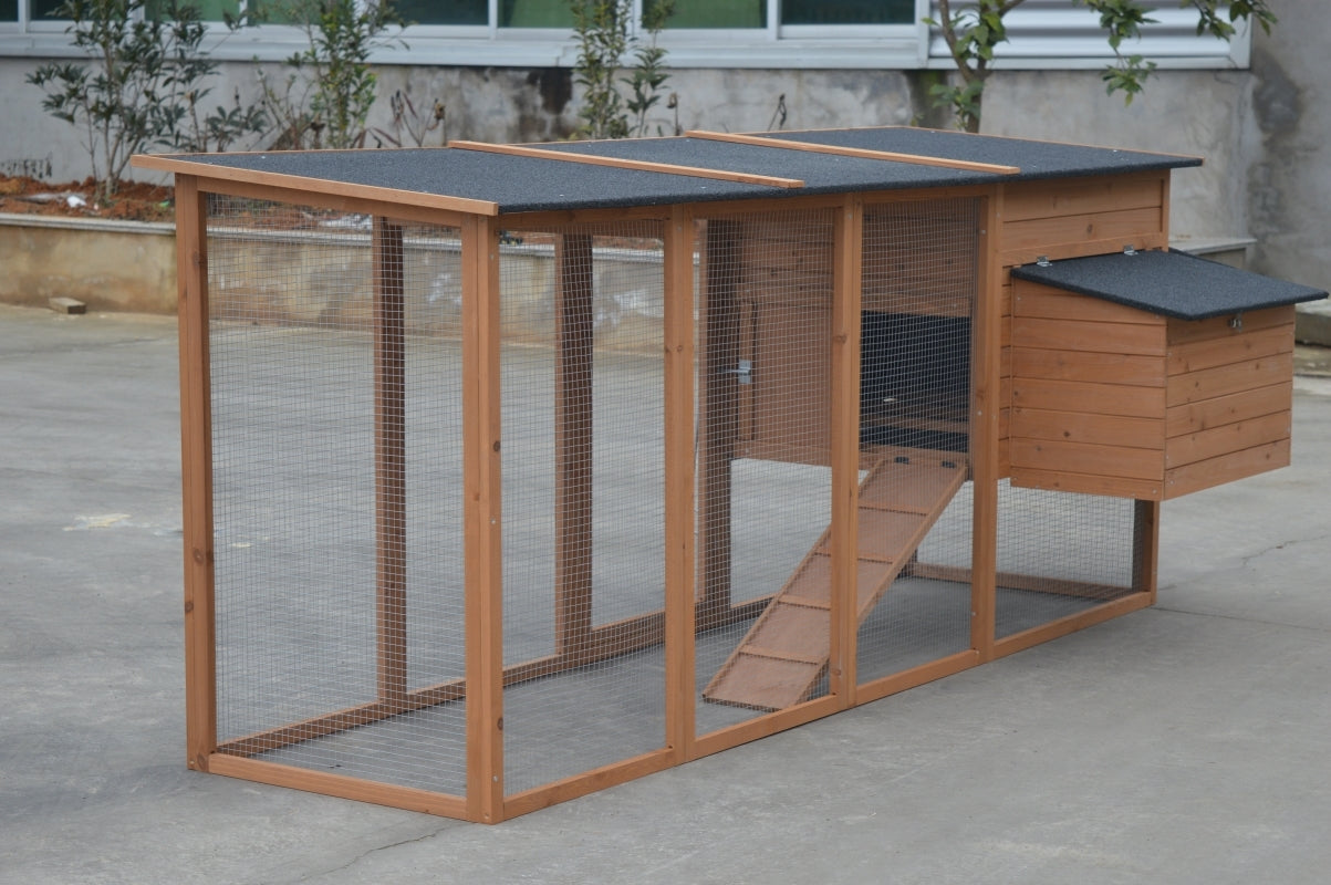 Small Animal Habitats & Cages: YES4PETS XXL 280cm Chicken Coop Guinea Pig Rabbit Hutch Ferret Cat Guinea Pig House