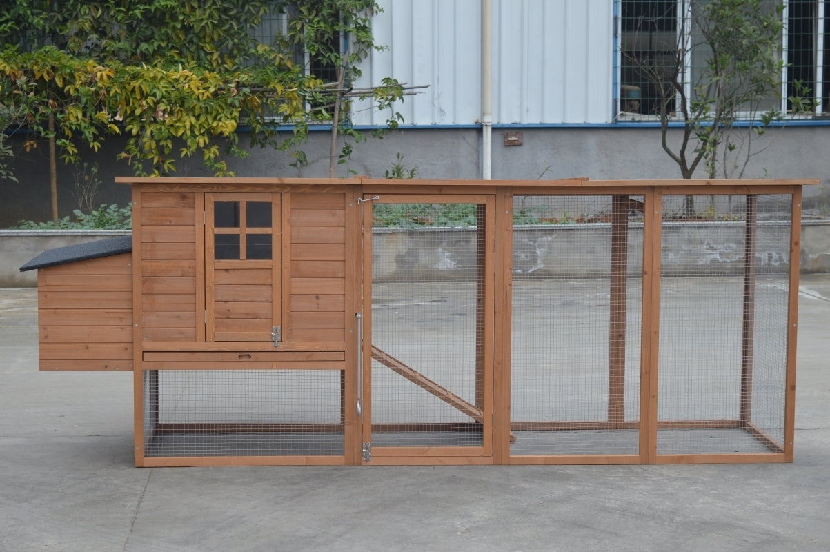 Small Animal Habitats & Cages: YES4PETS XXL 280cm Chicken Coop Guinea Pig Rabbit Hutch Ferret Cat Guinea Pig House